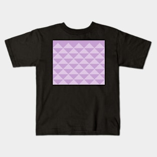 Abstract Triangles pattern - purple. Kids T-Shirt